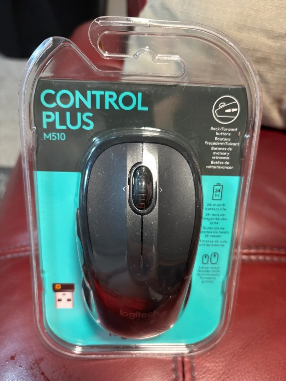 Logitech Control Plus Mouse M510 New Sealed